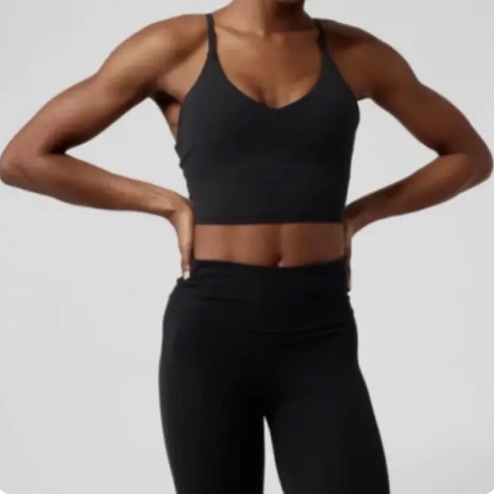 Athleta Elation Strappy Crop Bra Top